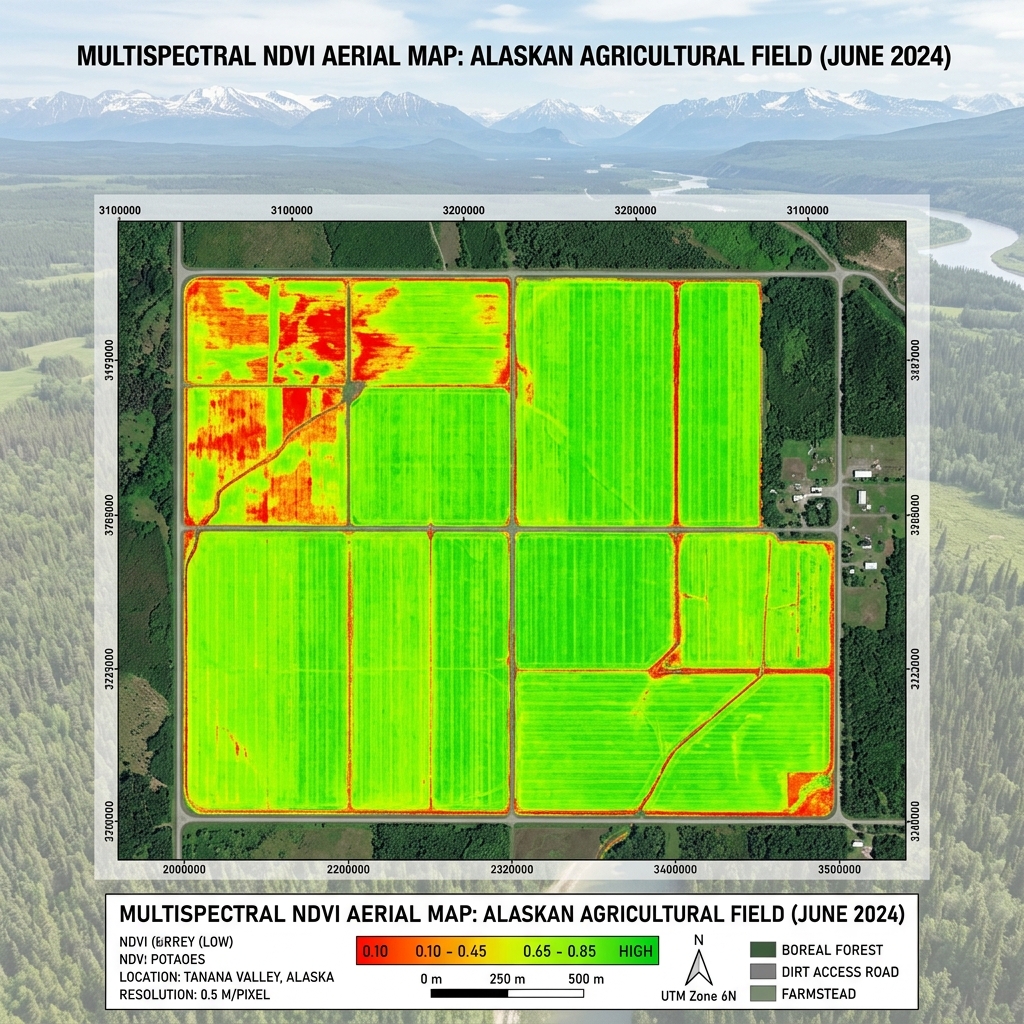 Mat-Su Valley NDVI Crop Map