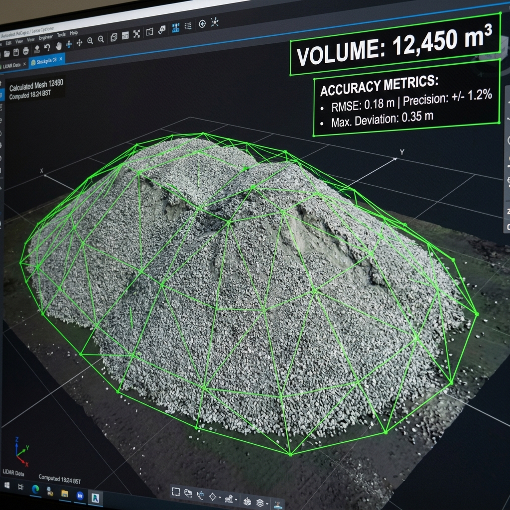 Gravel Stockpile Volumetrics