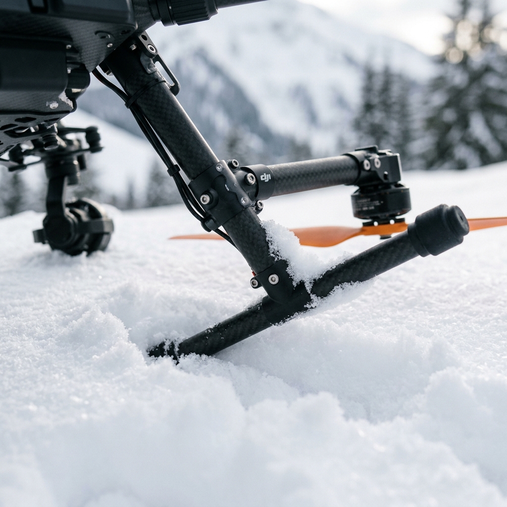 Landing Gear Leg in Snow
